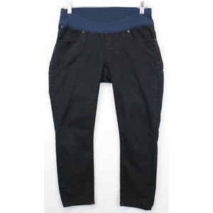 Gap‎ 1969 Always Skinny Maternity Capri Pants Women 26 /  Black Pockets Pull On